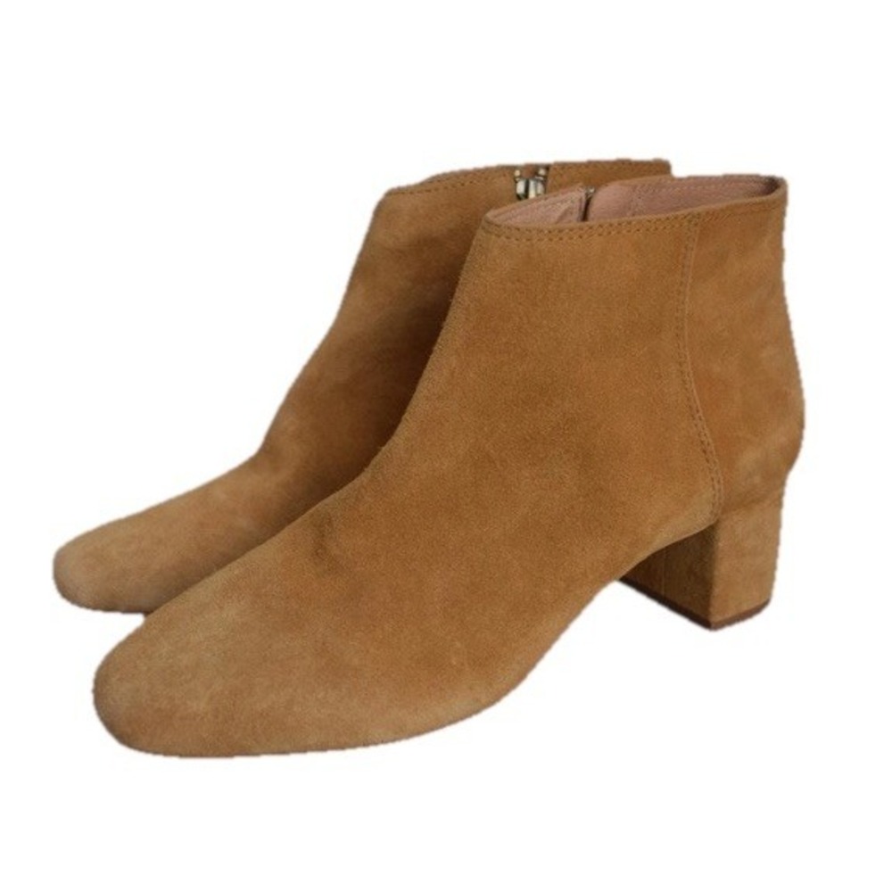 Madewell $198 The Lucien Boot in Suede bronzed birch sz 7 OLDSTOCK Ankle Brazil